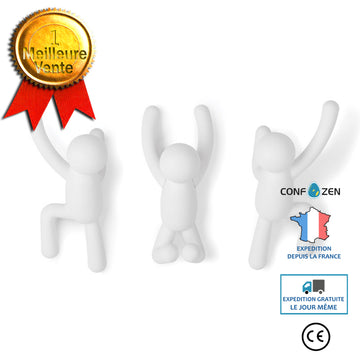 Porte-manteau, cintre, patère, porte-clés de vêtements créatifs, crochet mural, porte-manteau de dessin animé sur la porte